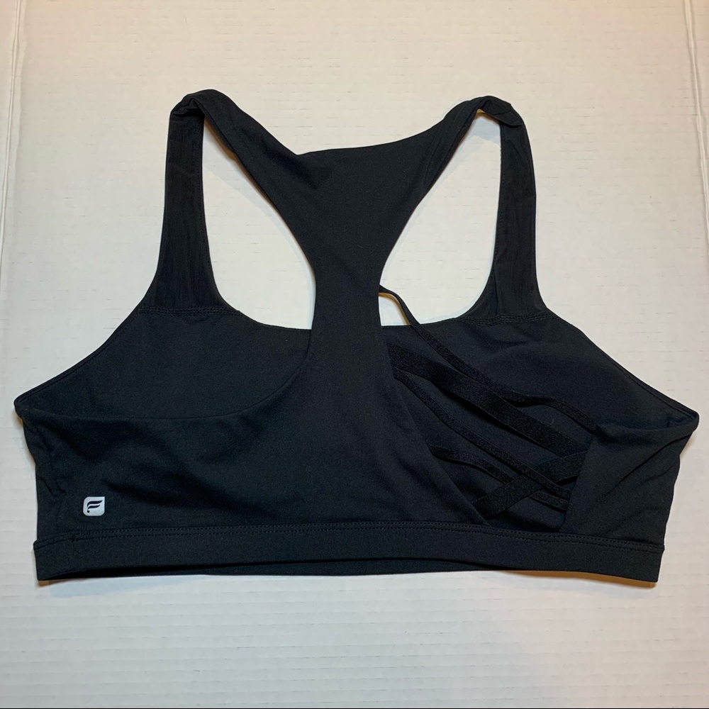 Fabletics black Racerback sports bra